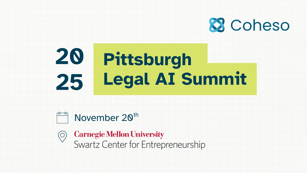 Join us November 20th for the 2025 Pittsburgh Legal AI Summit